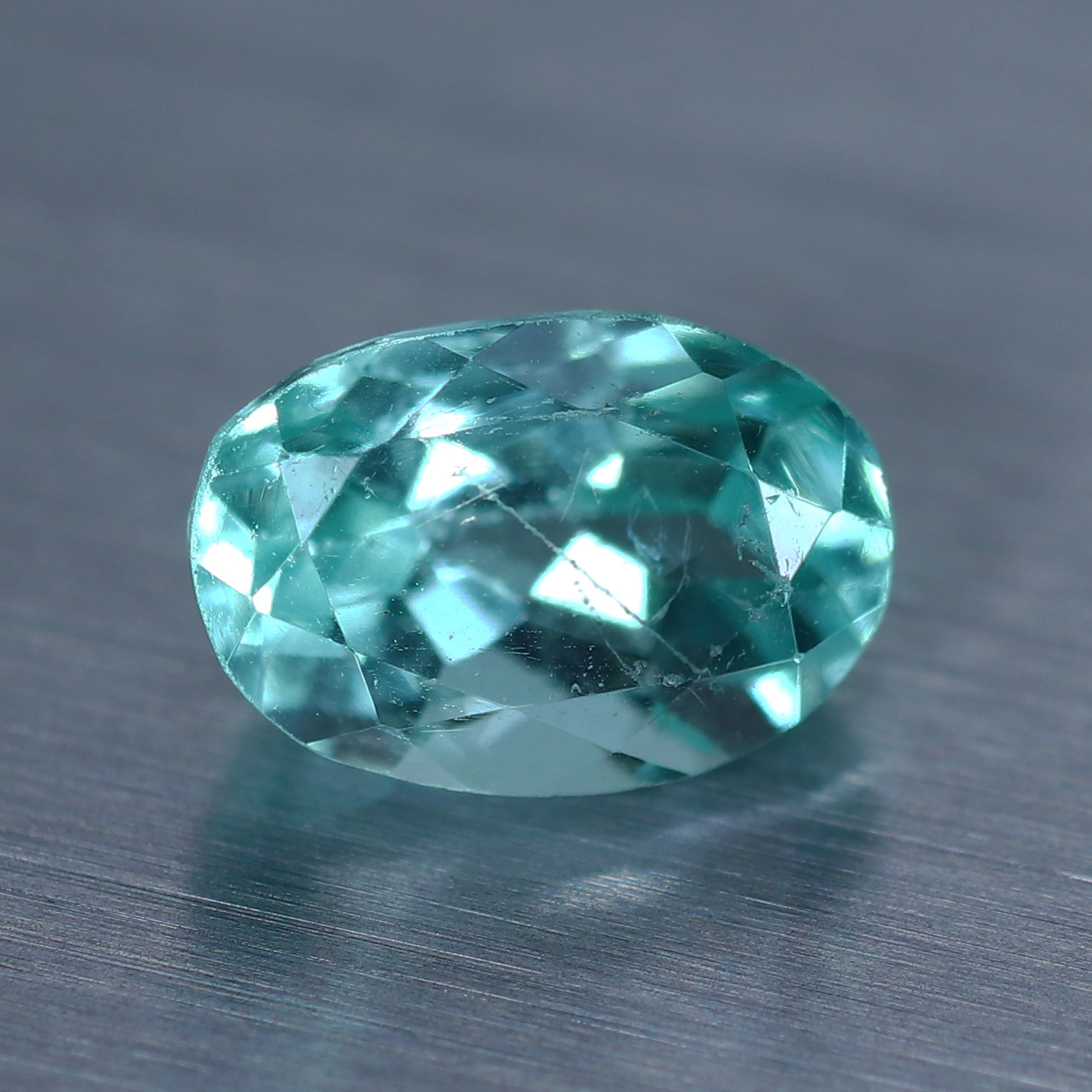 0.62 Cts Natural Unheated Green Apatite Brazil 6x4 mm Oval Loose ...